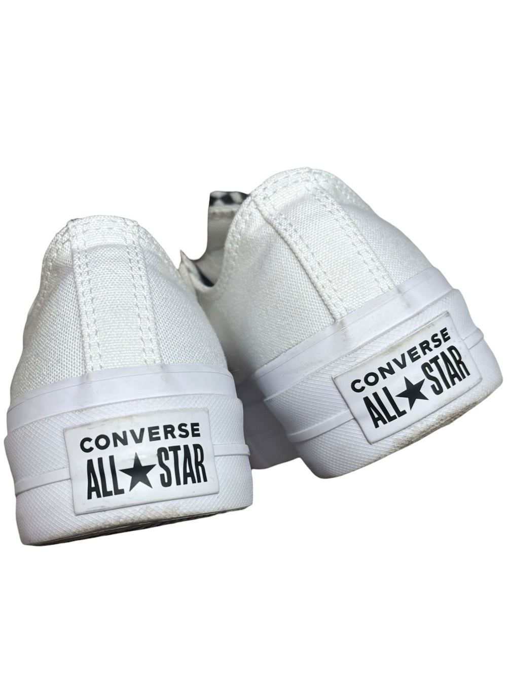 CONVERSE CHUCK TAYLOR All Star Lift Platform Sneakers W/ Checkered Laces EU 37.5 - Picture 8 of 16